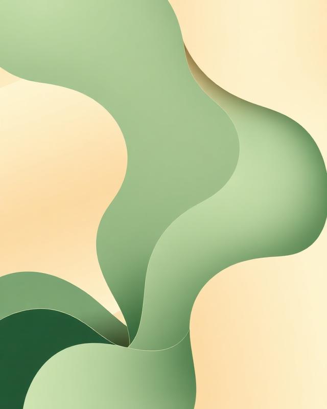 Abstract flowing shapes representing financial growth and clarity